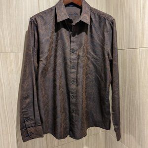 Tasso Elba Long Sleeve Floral Pattern Shirt